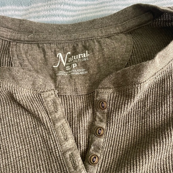 Natural Reflections Long Sleeve Thermal Henley BUNDLE - Picture 4 of 5